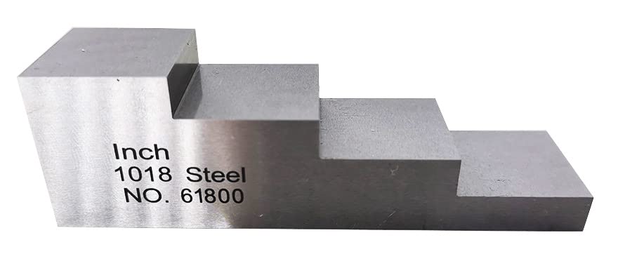 Bloque De Calibración De Medidor De Espesor Ultrasónico 0.25 0.5 0.75 1 Para Espesor Y Linealidad En Pruebas NDT Con Acero 1018