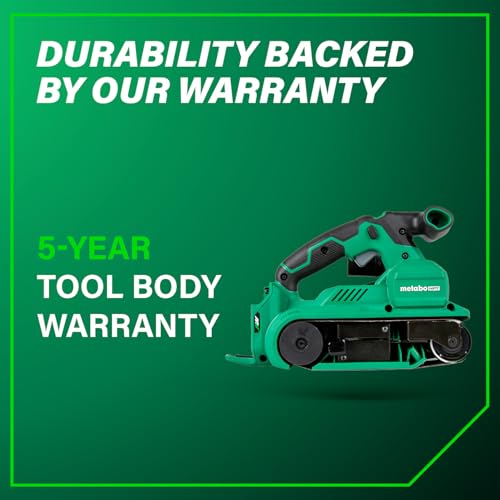 Metabo HPT - Lijadora de correa inalámbrica MultiVolt de 36 V sin escobillas de 3 x 21 pulgadas, kit de lijadora eléctrica, velocidad variable, modo automático, compatible con batería Metabo HPT de 18