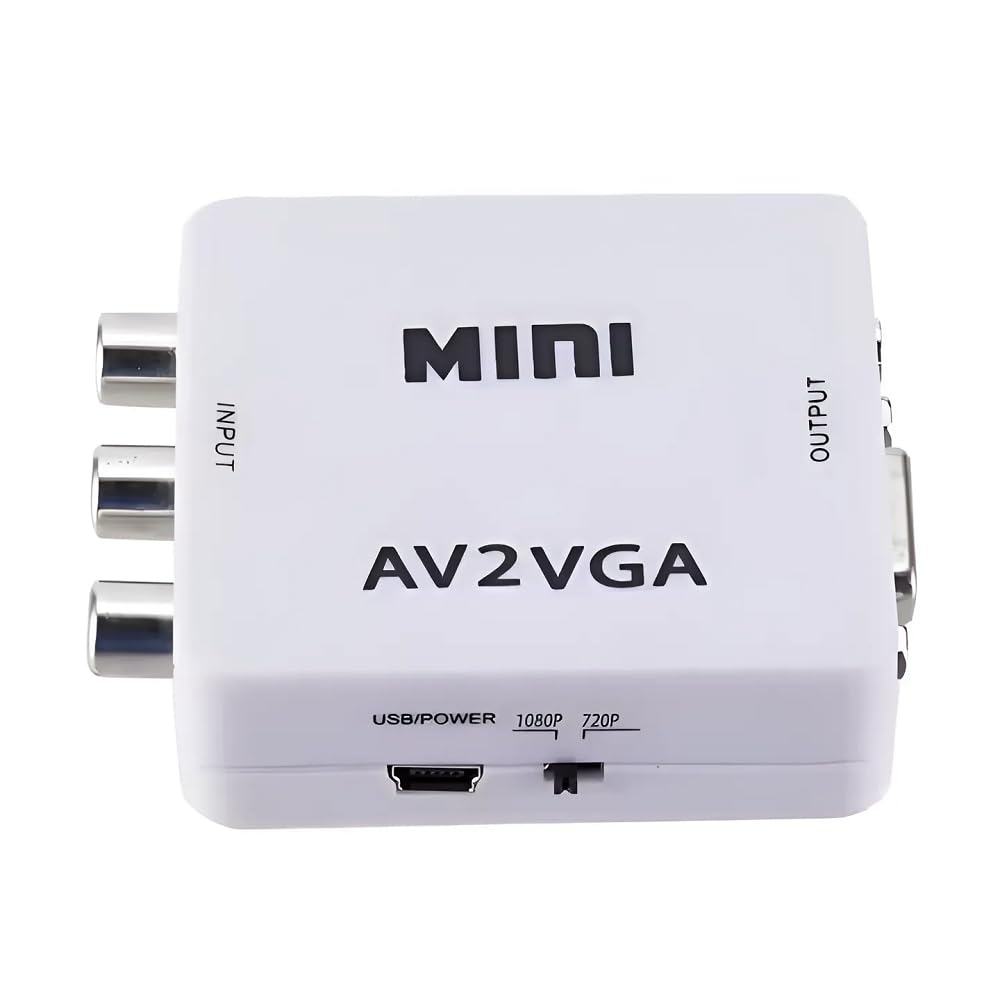 Adaptador RCA AV a VGA, Convertidor RCA AV a VGA