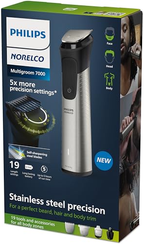 Kit de Aseo Philips Norelco Multigroom Series 7000 para Hombre sin Aceite de Cuchillas