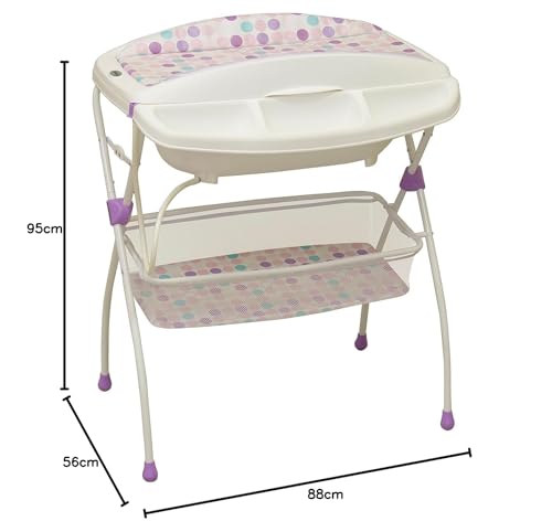 Bañera Desarmable Prinsel Rosa Multicolor con Impresión de Círculos