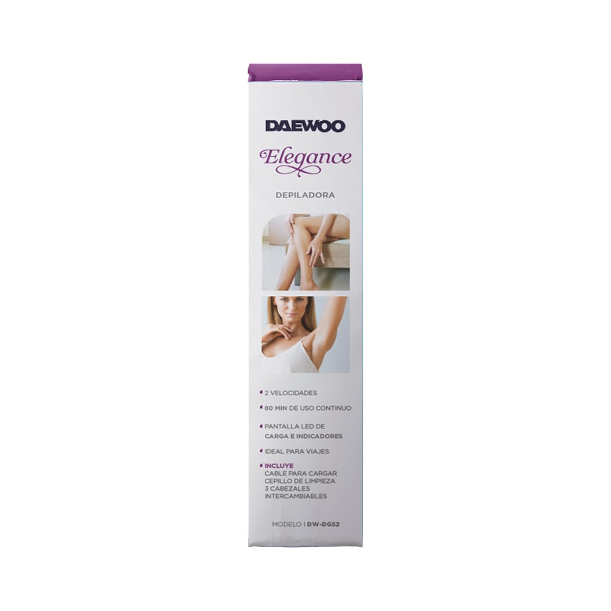 Daewoo Depiladora Corporal Inalámbrica Recargable 3 en 1, Pantalla Digital
