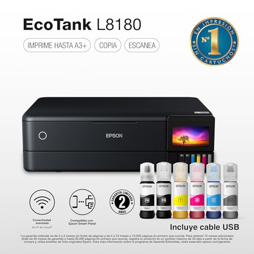 Epson Ecotank Impresora Fotográfica Multifuncional a Color L8180