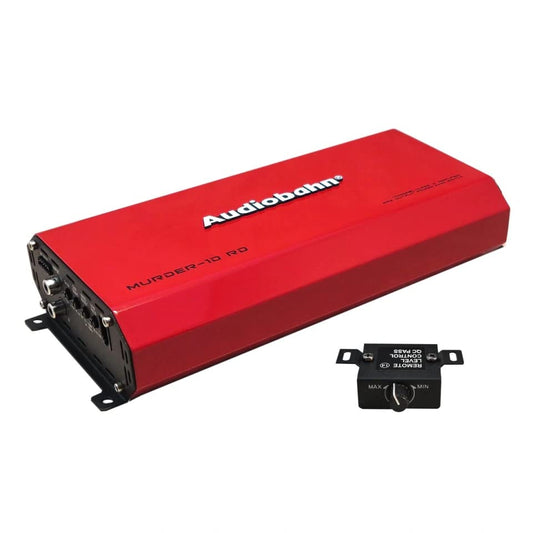Audiobahn amplificador Clase D Canales MURDER1D (Rojo)