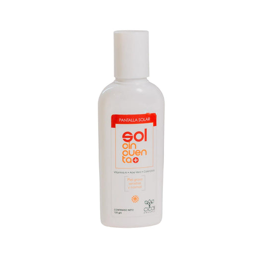 Protector Solar Cical Organic SPF 50+ con Aloe Vera y Caléndula a Prueba de Agua