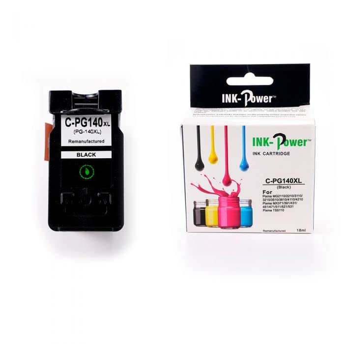 Tinta Refill PG-140XL Negro Compatible Pixma MG4110 MG3510 MX391