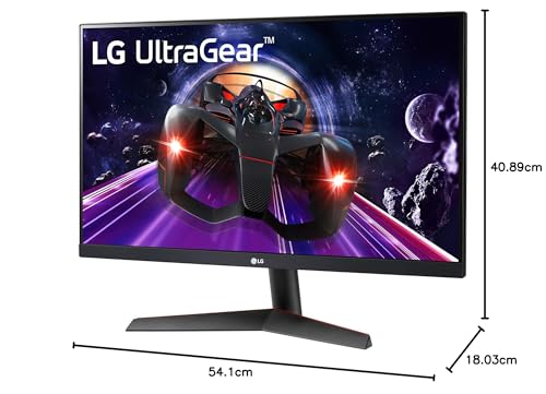 LG - Monitor ultragear para juegos 24GN600-B, pantalla IPS Full HD (1920 x 1080) de 24 pulgadas, tiempo de respuesta de 1 ms (GtG), frecuencia de actualización de 144 Hz, AMD FreeSync Premium