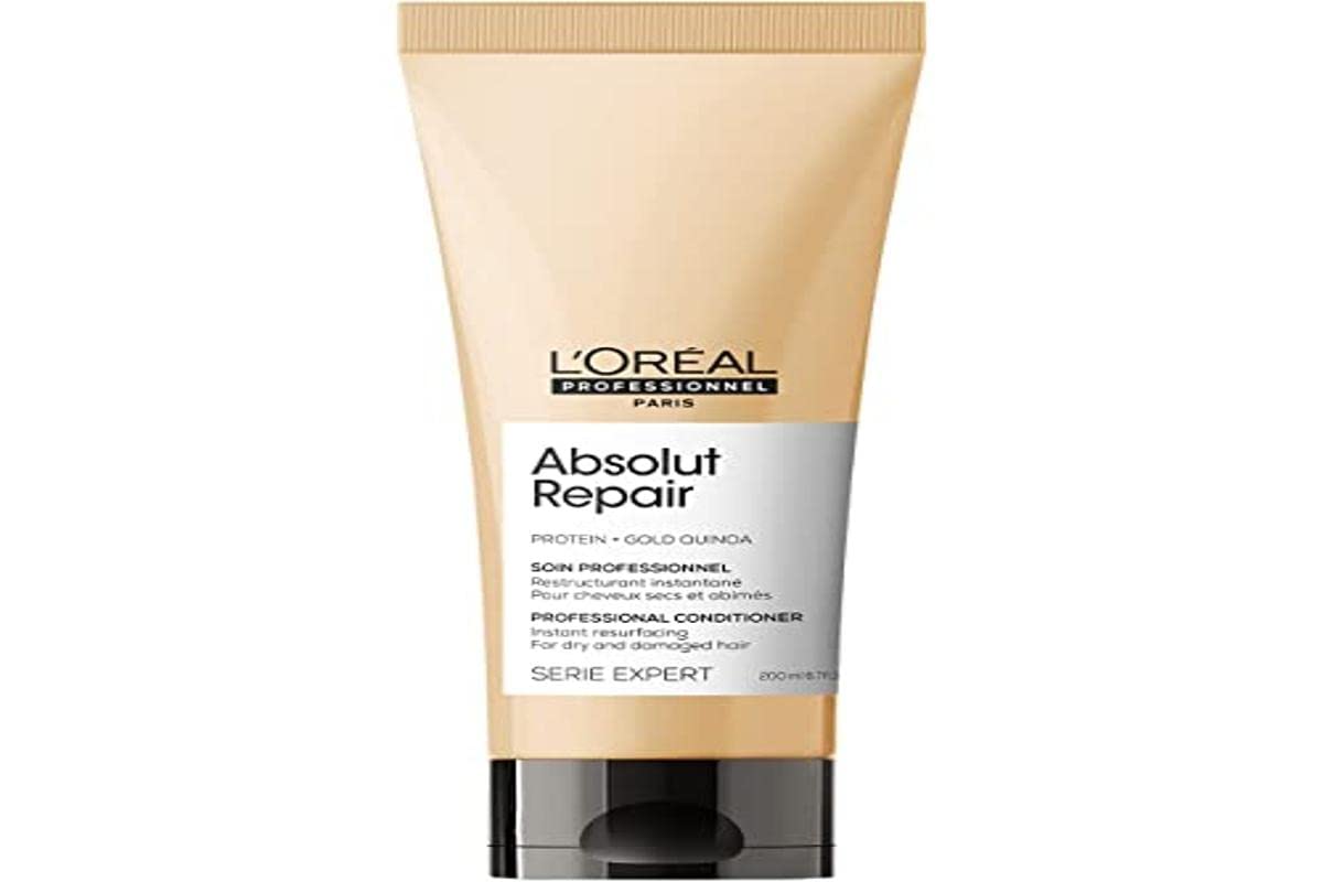 L'Oreal Professionnel Suero reparador de cabello danado 90 ml serie expert absolut repair gold + L'Oreal Professionnel Acondicionador reparador para cabello danado 200 ml