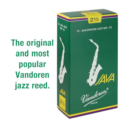 Vandoren SR2625 Cañas de saxo alto JAVA Fuerza 2.5; caja de 10