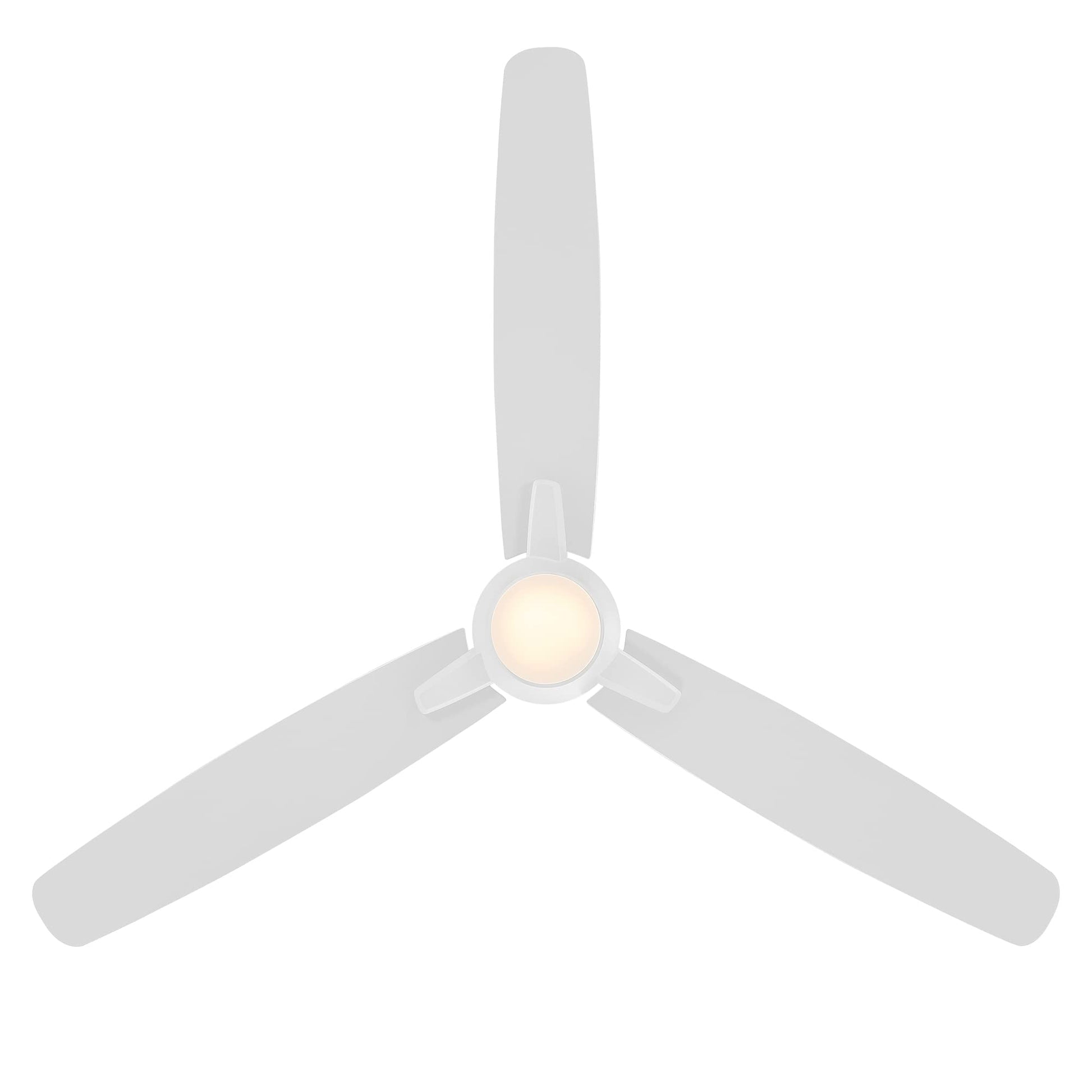 Ventilador de Techo Inteligente WAC Smart Fans Blanco Mate con Kit de Luz LED 3000 K y Control Remoto para Interiores y Exteriores
