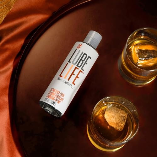 Lube Life Lubricante Anal a Base de Silicona - Espeso y Resistente al Agua, 8 oz, para Hombres, Mujeres y Parejas - Libre de Parabenos, Glicerina y Aceite