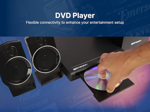 Reproductor de DVD Emerson 2.1 Canales con Sonido Envolvente y Subwoofer