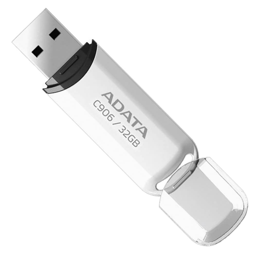 Kit de 20 USB 32GB C906 Blanco Alta Velocidad con Bordes Redondeados y Acabado Brillante