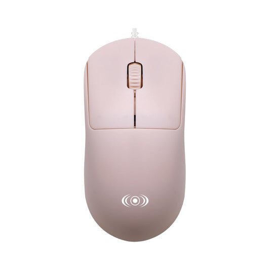 CONTROL EXPERT Mouse Alámbrico Cable USB 1.3 Metros Compatible con PC, Mac, Laptop (Rosa)