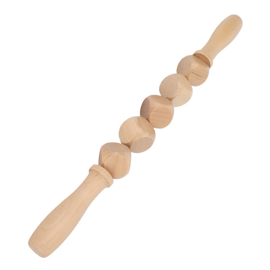 Herramienta de Masaje de Madera, Rodillo de Masaje de Madera Manual, Rodillo de Mano Duradero, Masajeador de Punto de Activación para Fascia, Celulitis, Abdomen, Relajación Muscular