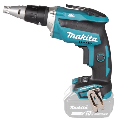 Makita DFS452Z Kit de destornillador de pared de yeso inalámbrico de 1/4 pulgadas con motor sin escobillas