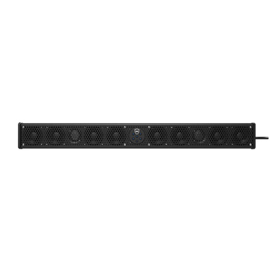 wet sounds Barra de Sonido negra STEALTH-10 Ultra HD | 10 Altavoz-Unidad de 300 vatios con un Nuevo Control Remoto inalámbrico RF