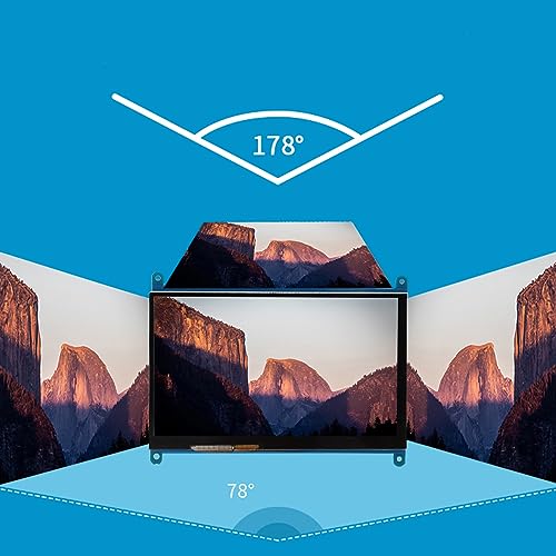 Pantalla LCD 7 Pulgadas ASHATA HDMI Ultra HD táctil capacitiva para Raspberry Pi y Monitor de computadora