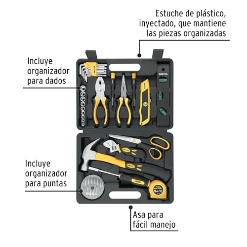 Juego de Herramientas Pretul Comfort Grip 42 Piezas