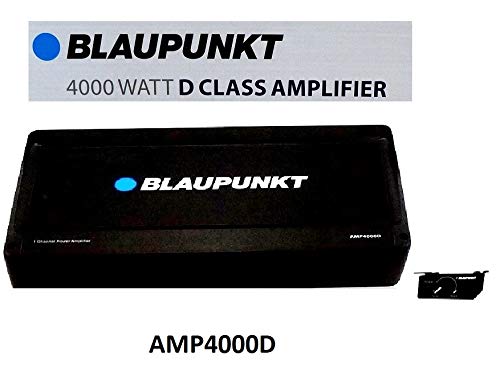 Blaupunkt AMP4000D AMP4000D - Amplificador monobloque de clase D con control remoto de graves