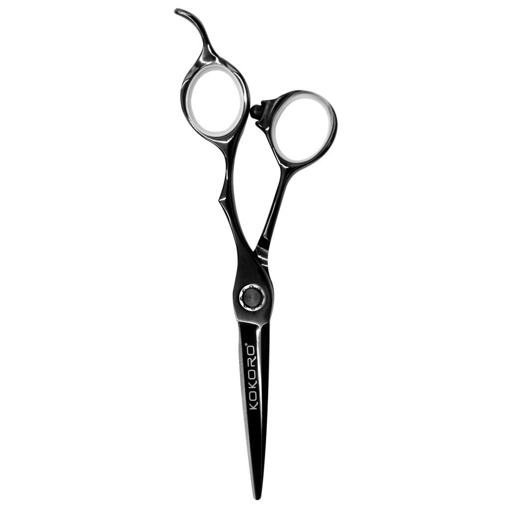 Tijera Profesional Kokoro Black Titanium de Textura 6.0"