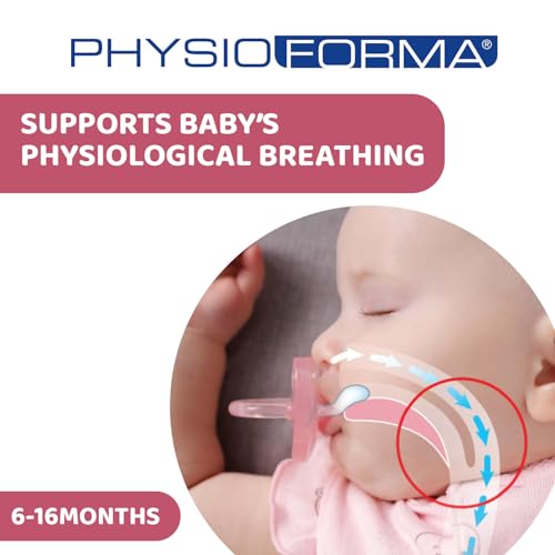 Chicco PhysioForma Chupete de Silicona 6-16 Meses, Pack de Chupetes Suaves y Delicados, Apoyan la Respiración Fisiológica y Favorecen el Desarrollo Correcto de la Boca, Rosa