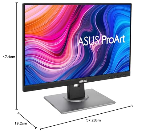 Asus Monitor profesional 24.1" ProArt PA278QV, animación, edición de vídeo y fotografía, IPS, 2K, precisión de color, precalibrado de fabrica para una precisión de color