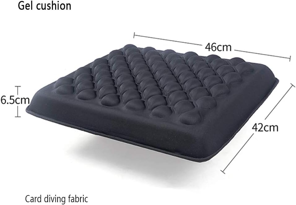 DAONSA Cojín De Gel Antillagas | Cojín Ortopédico para Alivio de Presión (Coxis, Ciática, Úlceras) – Antideslizante y Transpirable para Silla, Carro o Oficina, Cojín para Silla, Cojín de Gel