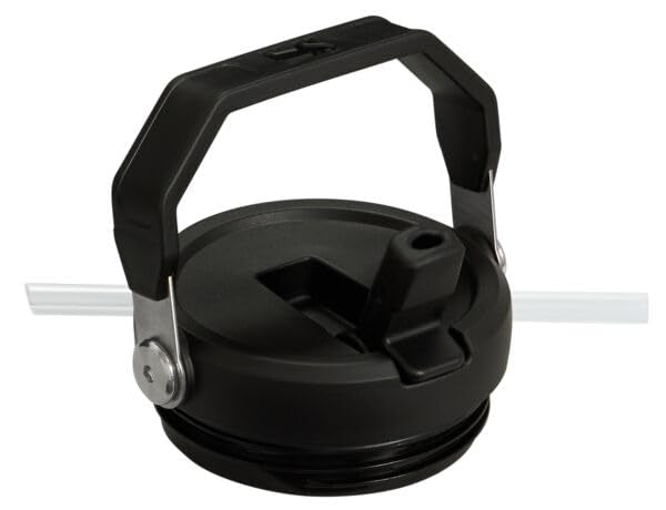 Vaso Stanley IceFlow Negro 2.0 con Asa y Pajita Abatible Resistente a Fugas de 20 Onzas