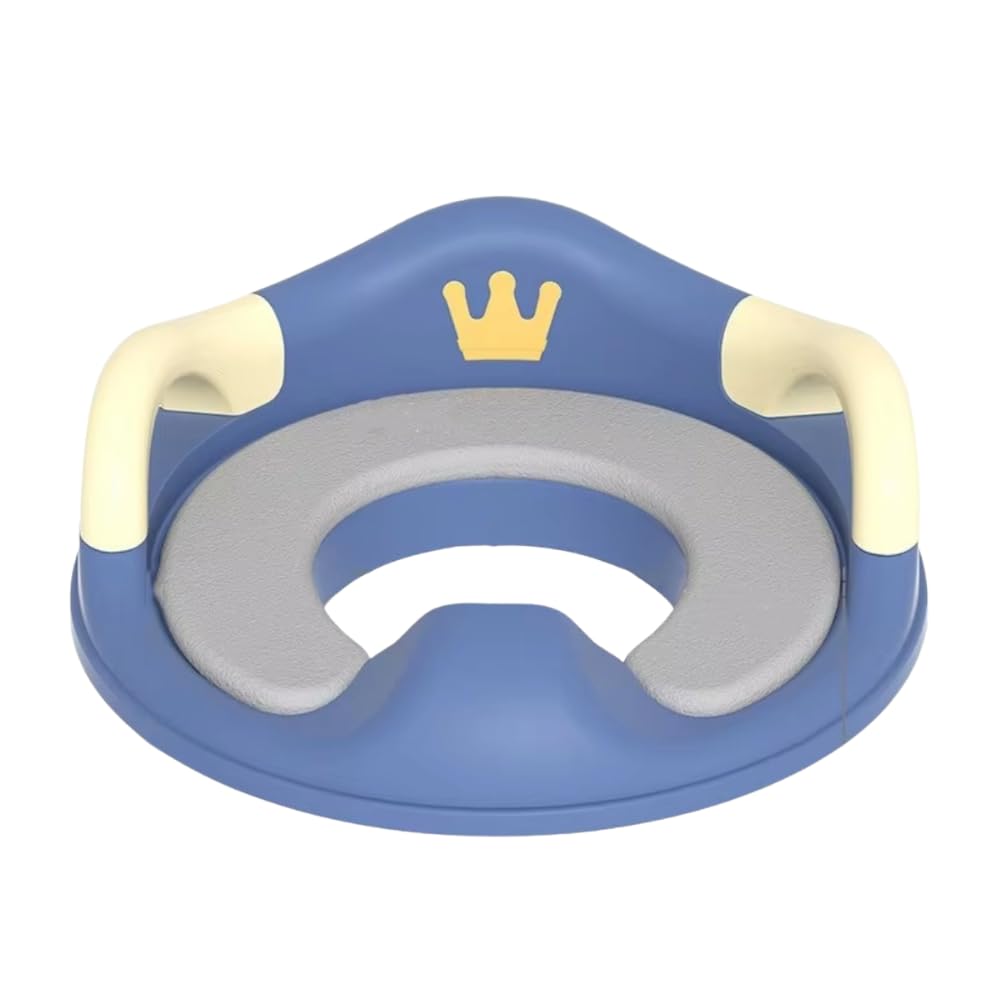 Dear Mia Little Liz | Asiento Entrenador Ajustable Portátil para Inodoro para Niños y Niñas | Reductor Baño Infantil (Azul)