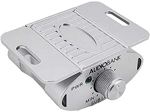 Procesador Digital de Graves Audiobank AP15 Din Negro con Restauración de Sonido y Cruce para Subwoofer de Coche