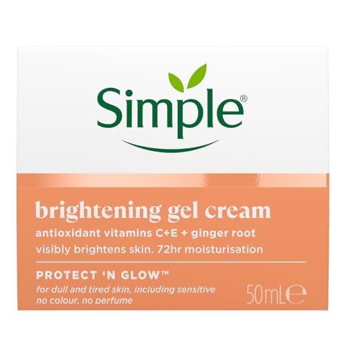 Simple Protect and Glow Brightening Gel Face Cream Hidratante Facial 50 ml