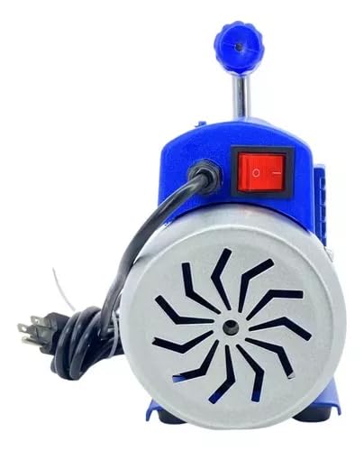 FIXITFAST 4cfm 1/3hp Bomba De Vacío + Manómetro R134a/r22/r410a/r404a Kit de refrigeración con Caja de transporte para HVAC A/C recarga y mantenimiento sin aceite azul