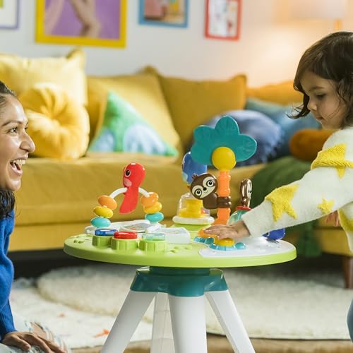 Bright Starts Around We Go - Mesa y centro de actividades 2 en 1 para caminar