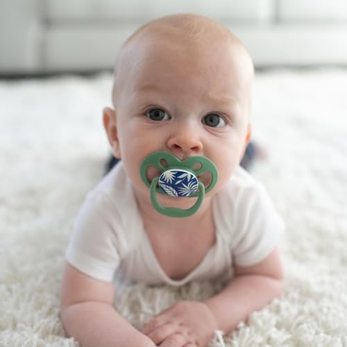 Chupete Dr. Brown's Advantage Azul que Brilla en la Oscuridad 6-12 Meses 2 Piezas