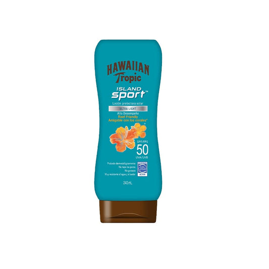 Hawaiian Tropic Island Sport Protector Solar 50 FPS Loción de 240ml