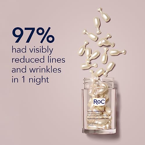 RoC Retinol Correxion Line Smoothing Night Retinol Serum, 80 Capsules (Limited Edition Value Set)