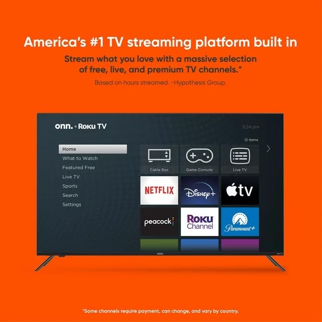 onn Television de 24-Pulg. SmartTV HD (720p) Compatible con Asistente Google con Soporte para Colgar en Pared (Reacondicionado)