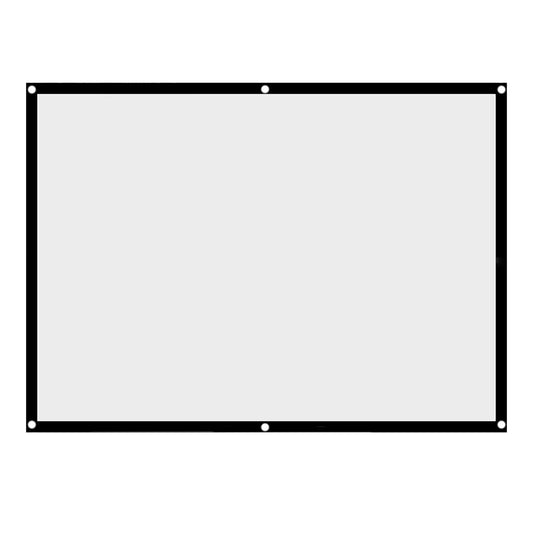 Zopsc Pantalla de portátil Pantalla de proyección de Cortina de de 60-100 Pulgadas portátil Plegable sin Pliegue en 4: 3, para películas(100 Pulgadas)