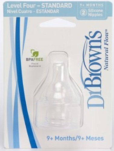 Pezón Estándar Flujo Natural Dr. Brown's Nivel 4 6 Piezas