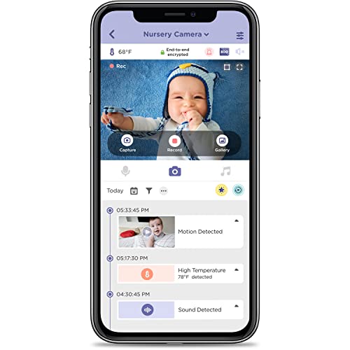 HUBBLE CONNECTED Nursery PAL Premium Smart Connected, Monitor de bebé habilitado para Wi-Fi con Visor de Unidades para Padres
