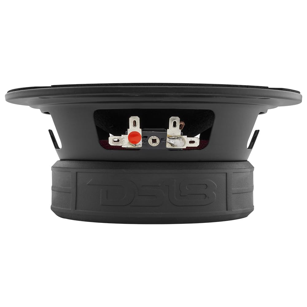 Altavoz Medio DS18 Rojo con Bullet de Aluminio para Sistema de Sonido de Coche o Camión