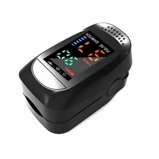 Oxímetro de Pulso DOSEOFHEALTH Negro con Pantalla LED bidireccional portátil