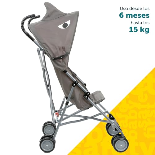 Carriola Safety 1st Gris con Personaje Divertido y Mango Ergonómico para Niños a Partir de 6 Meses