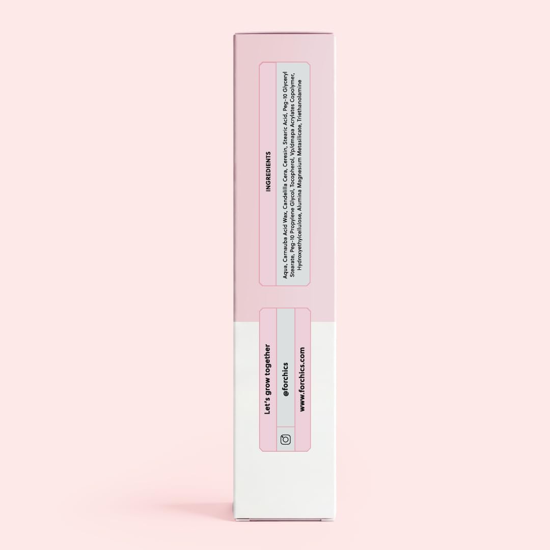 Forchics - Máscara De Pestañas Nutritiva Para El Crecimiento - Fórmula Negra Hidratante Que Aporta Volumen Y Longitud, Ideal Para Ojos Sensibles. Mejora El Grosor Y La Salud De Las Pestañas.