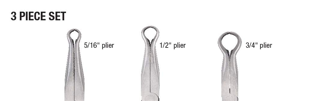 Sunex 3703 V, 11", manguera Gripper Juego de alicates, 3 piezas