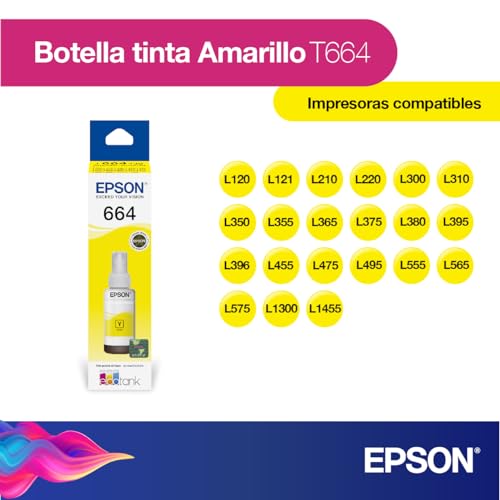 Botella de Tinta Epson Ecofit Amarillo T664