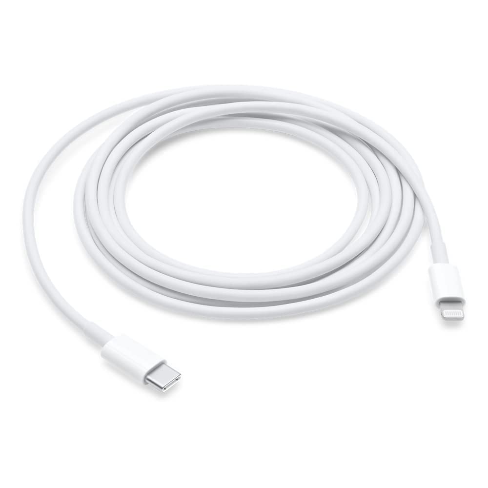 Cable para iPhone USB-C a Lightnin, largo 1 metro, Color Blanco Calidad Premium OEM, Compatible con iPhone 5 al 14, iPad, AirPods y pro - 1 Metro de Largo
