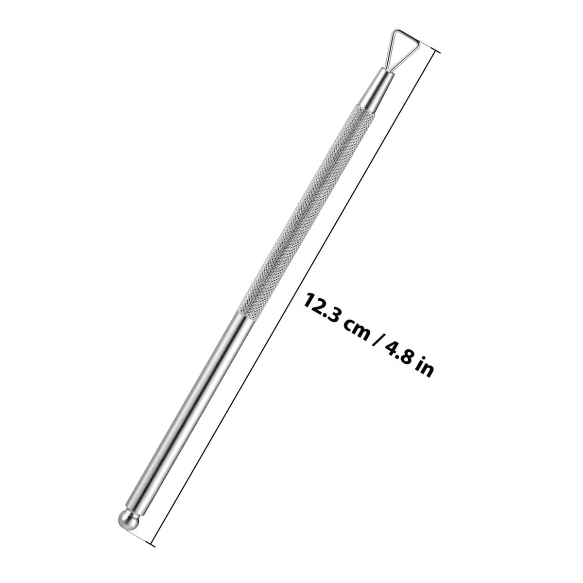 Uonlytech Juego de 4 Herramientas Triangulares para Limpiar Cutículas Y Uñas, con Cuchara Empujadora Triangular, Limpiador de Uñas, Alicate para Cutículas Y Gel Limpiador.