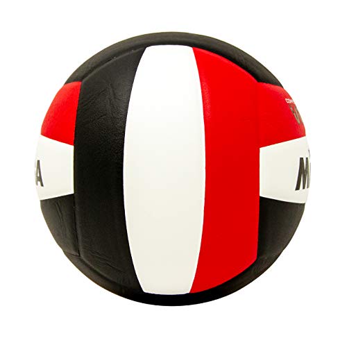 Balón de Voleibol Mikasa Rojo Blanco Negro Micro Cell